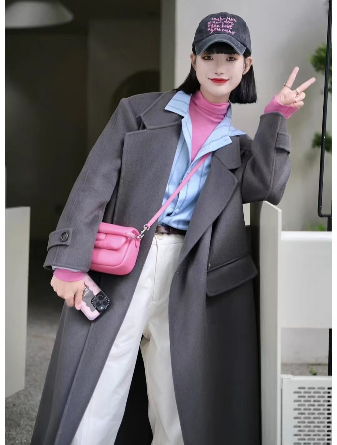 19套长款大衣内搭推荐,层次分明显高显瘦