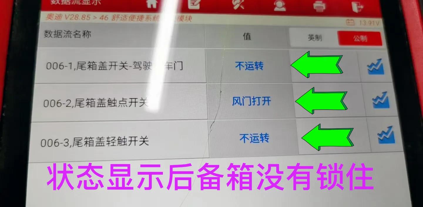 奥迪a6l后备箱无缘无故打开,奥迪a6l行驶中车门能打开吗