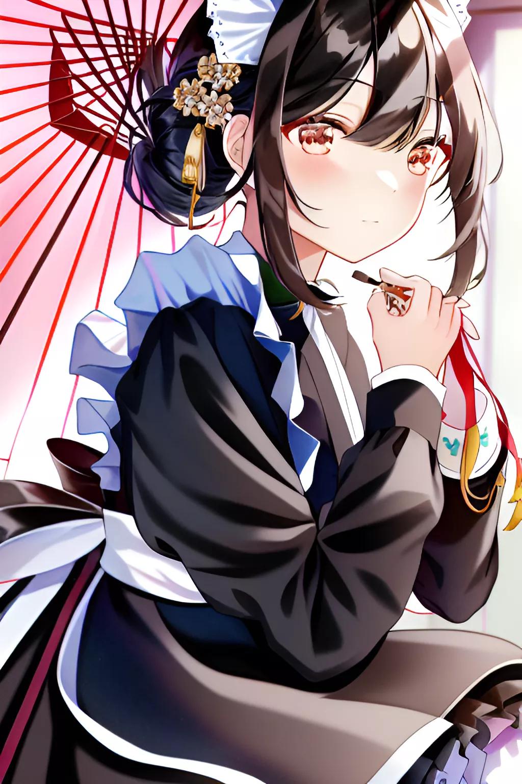 二次元3d动漫美女壁纸手绘,ai二次元壁纸动漫美女