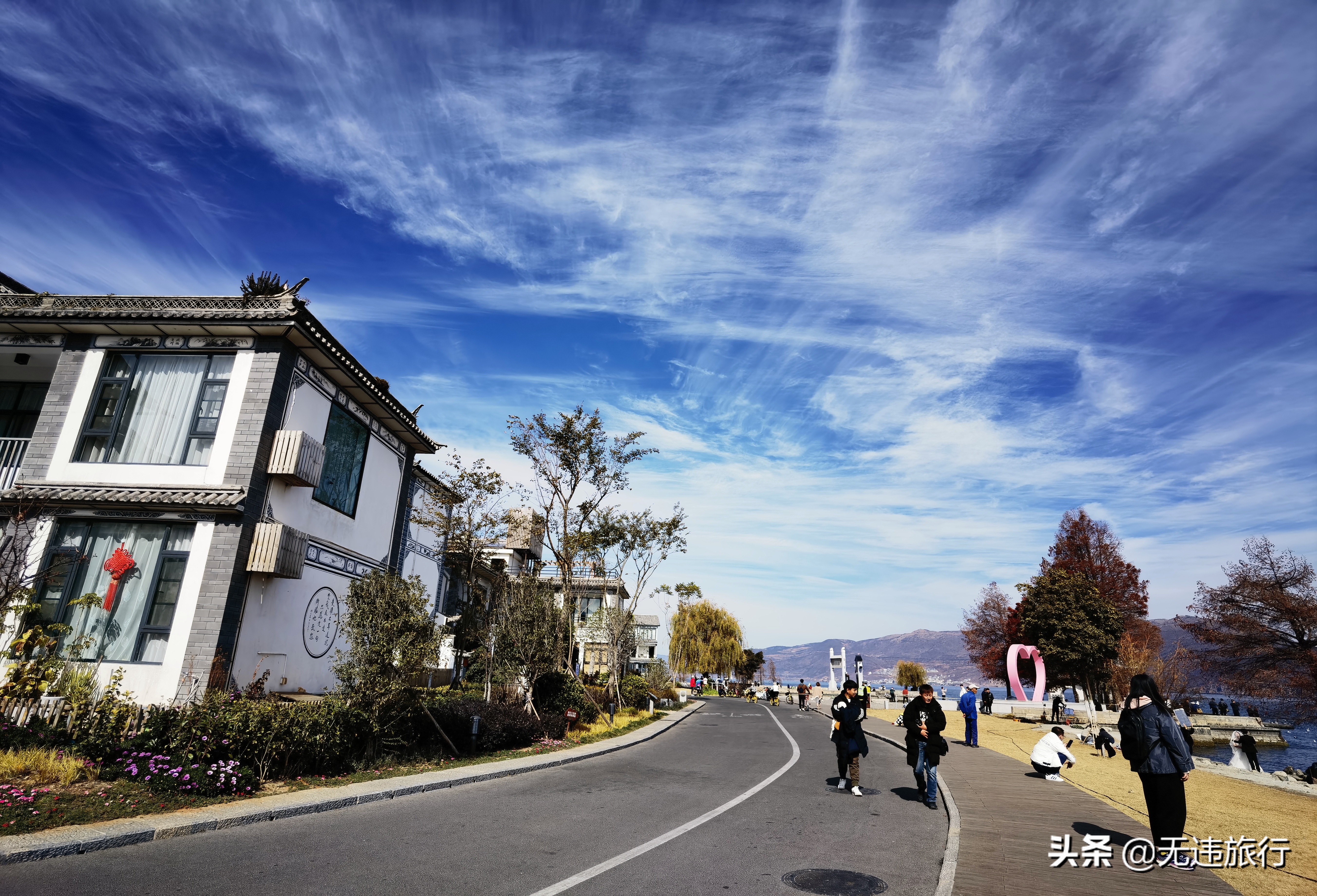 大理洱海龙龛码头看日出,大理洱海龙龛古渡风景