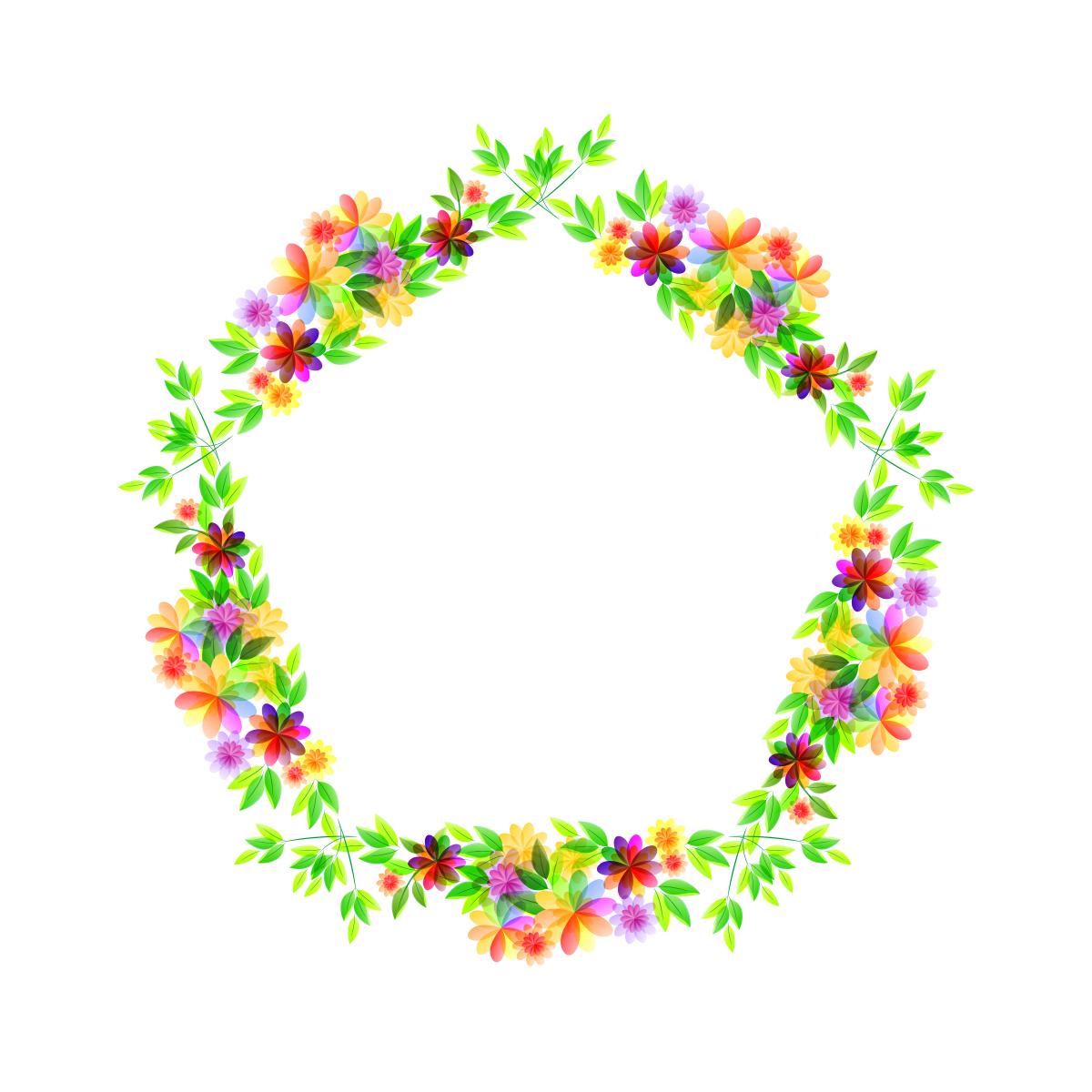 漂亮的彩色边框图片大全,好看的绿叶边框