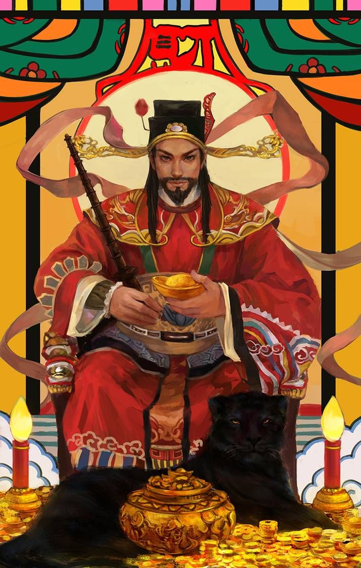 财神赵公明手机壁纸,赵公明招财壁纸