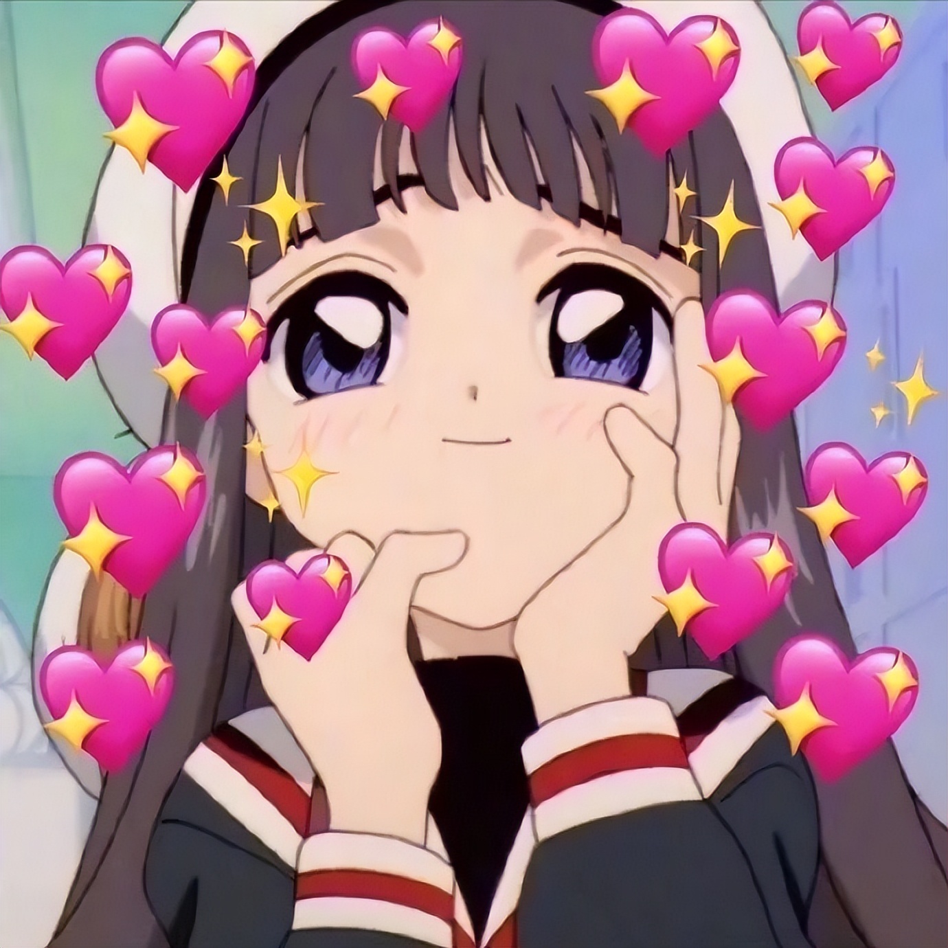 爱心中枪表情包,爱心表情包教程