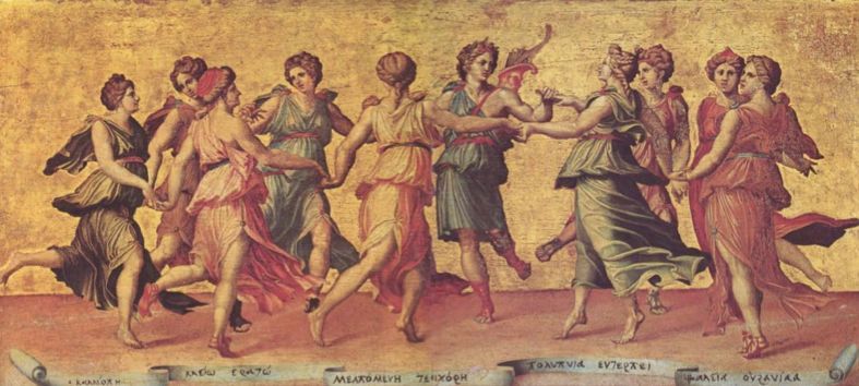 希腊神话的太阳神阿波罗,希腊神话中缪斯