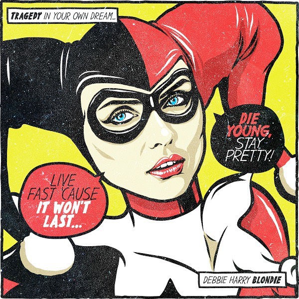 插画氛围感人物构图,复古美式波普插画