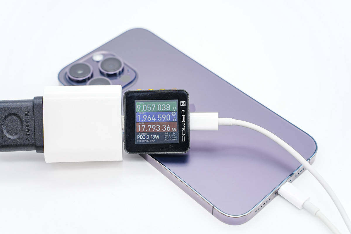 新瓶装旧酒,功率依旧是27W,苹果iPhone14ProMax兼容性评测
