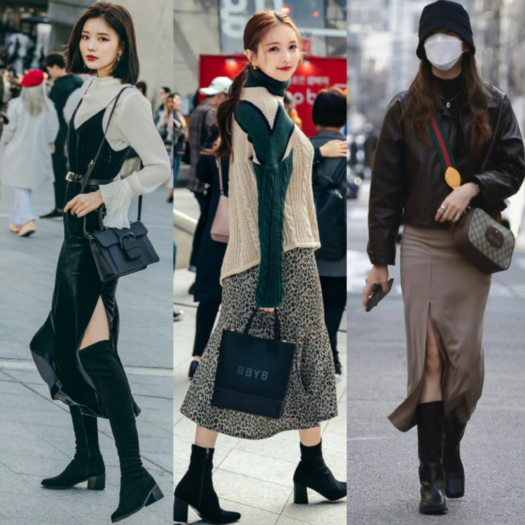 韩国女士裙子穿搭所有过程,韩系穿搭纱裙子