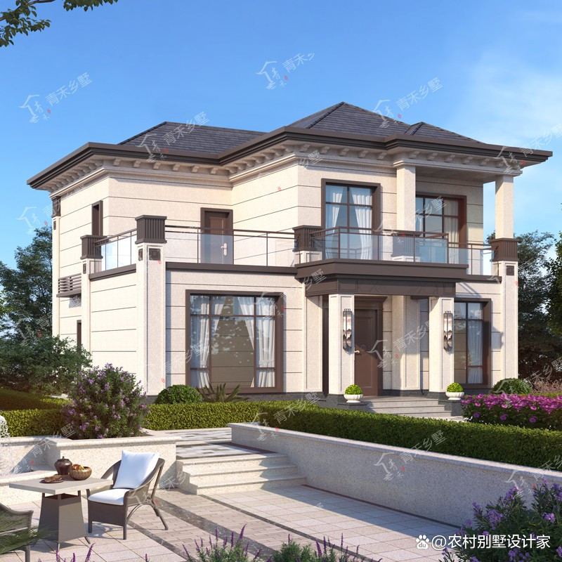 12x12三层农村自建房别墅设计图,农村别墅自建房设计15x13二层