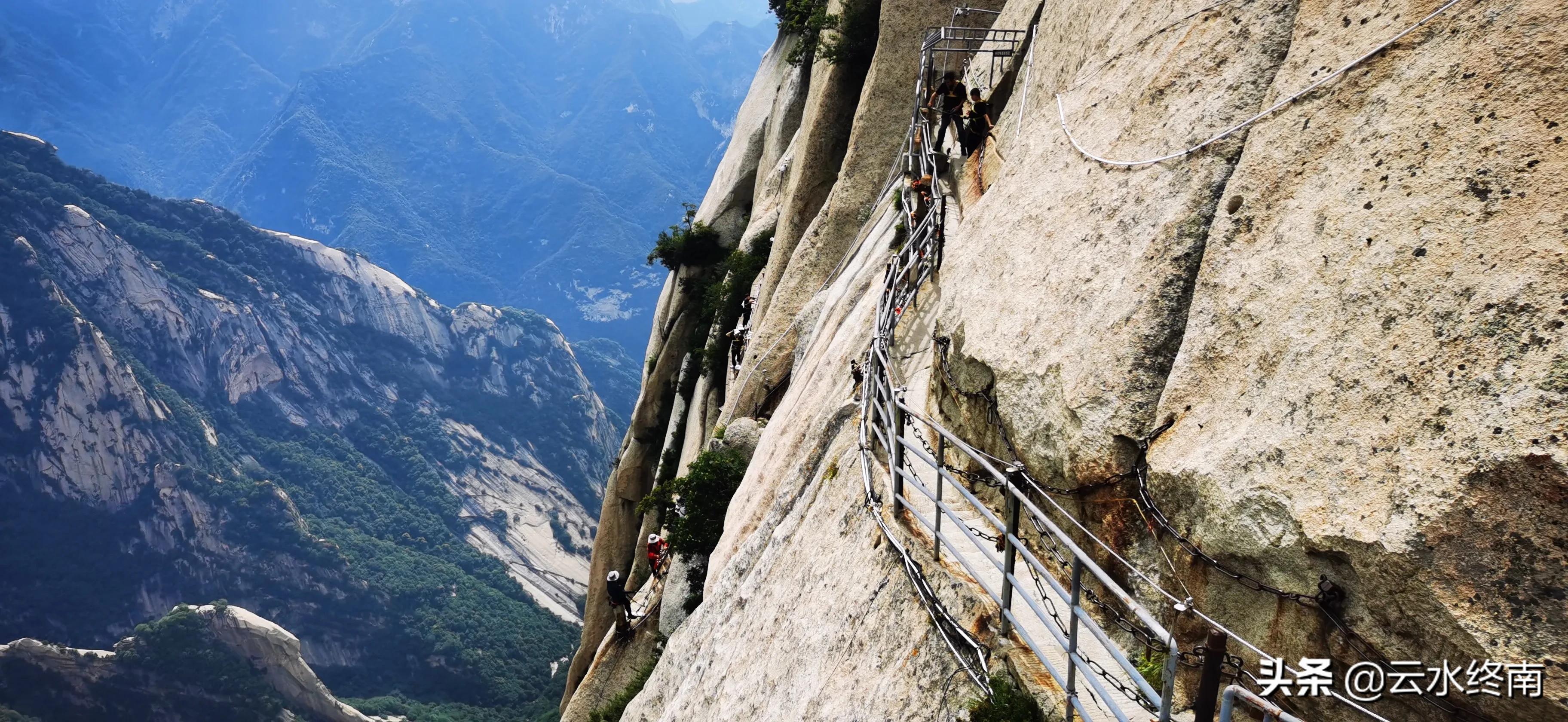 华山游览线路哪里最危险,华山旅游可以不走长空栈道