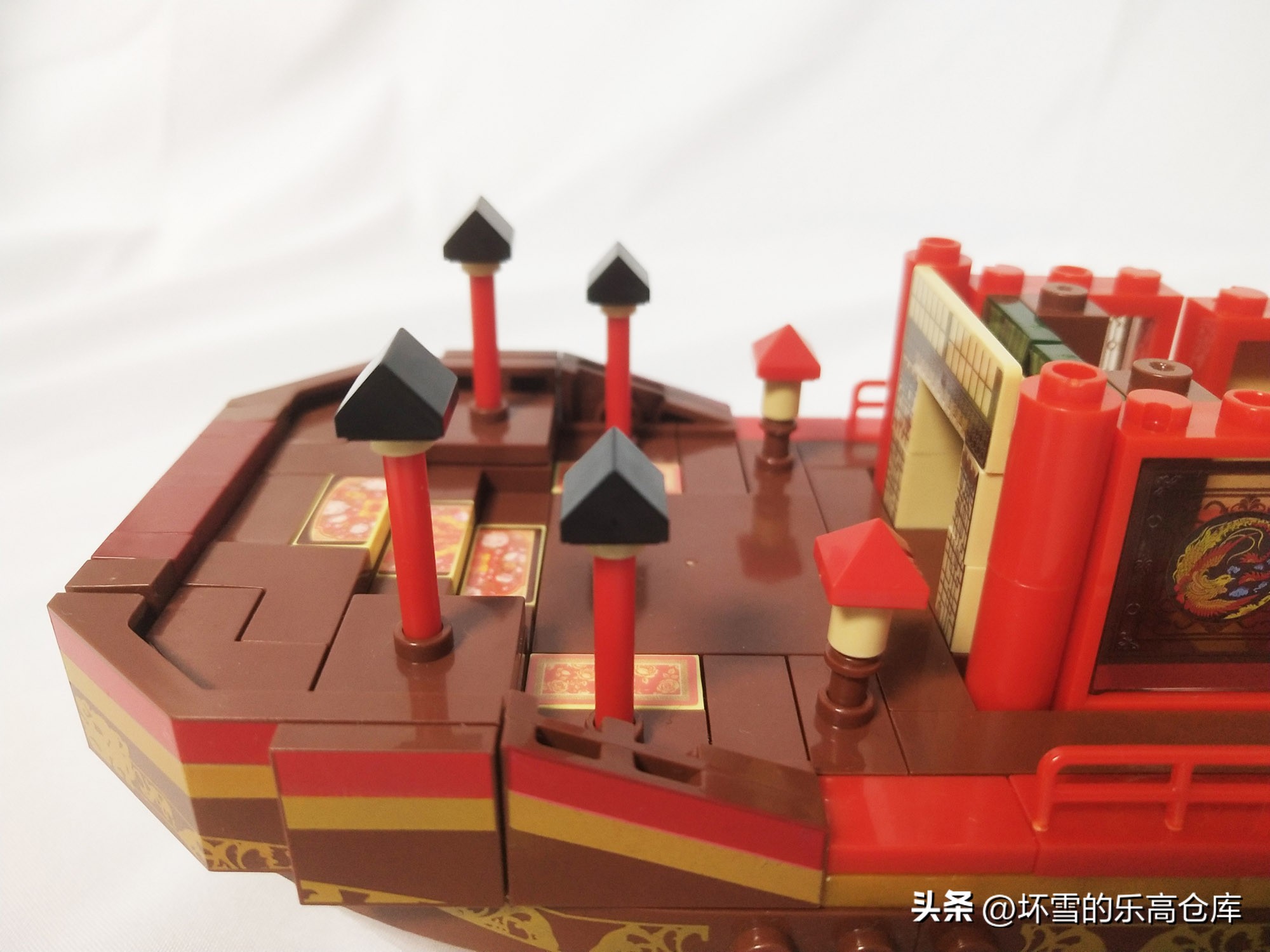 拼搭森宝积木,森宝积木故宫角楼拼搭过程
