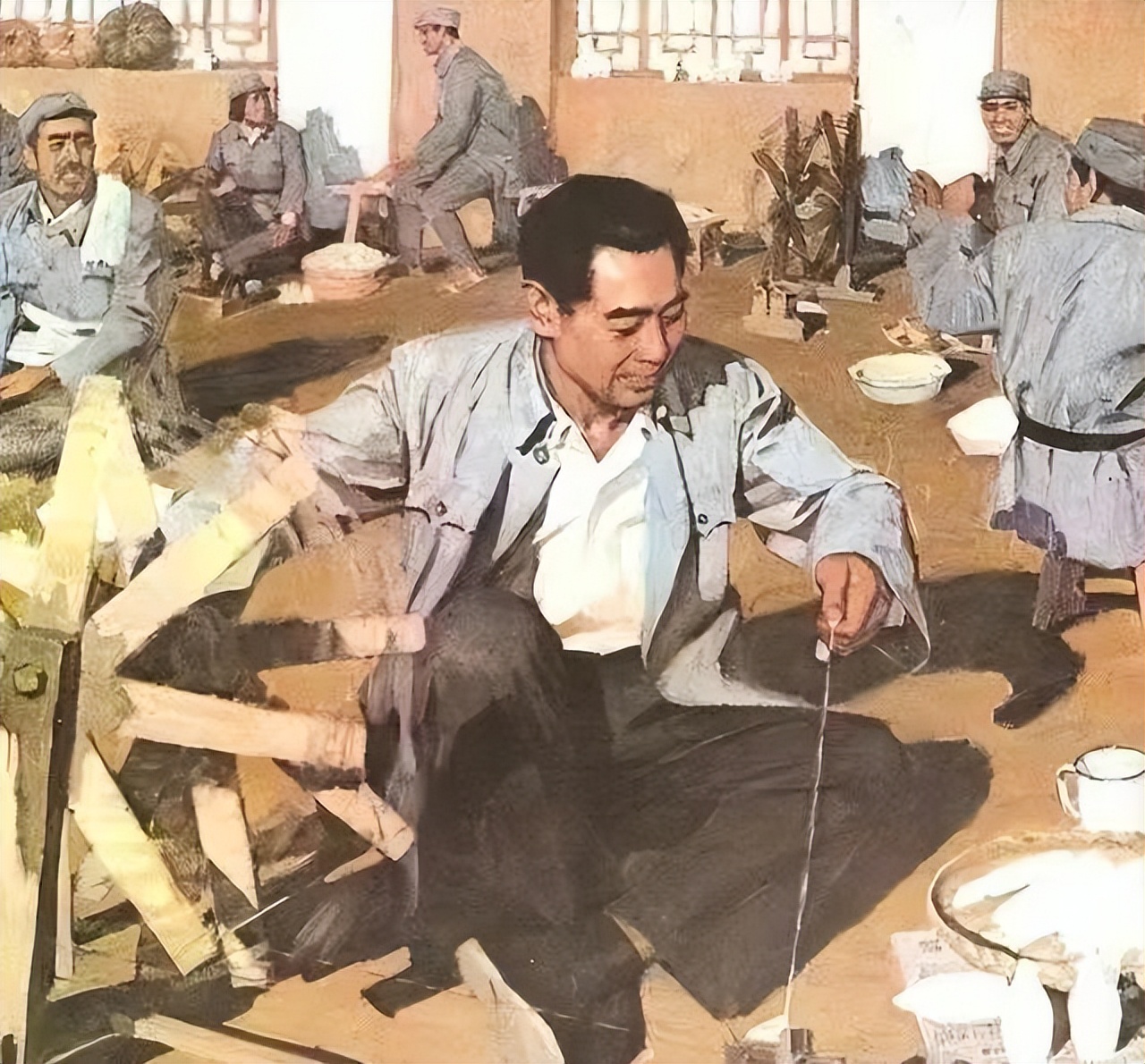 蒋介石一生中唯一一次到延安，看了毛*东泽**的窑洞，大呼后悔