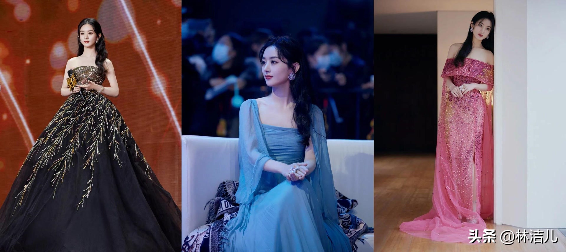 圆脸扎发赵丽颖同款,赵丽颖绑发带的发型图片