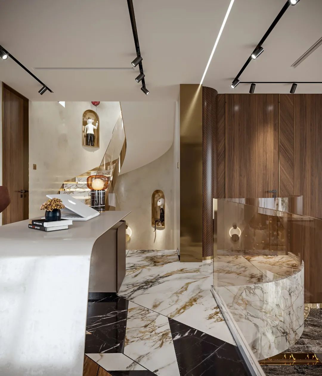 大理石打造的极致轻奢尽显高级 (顶级奢华欧式石材风格)