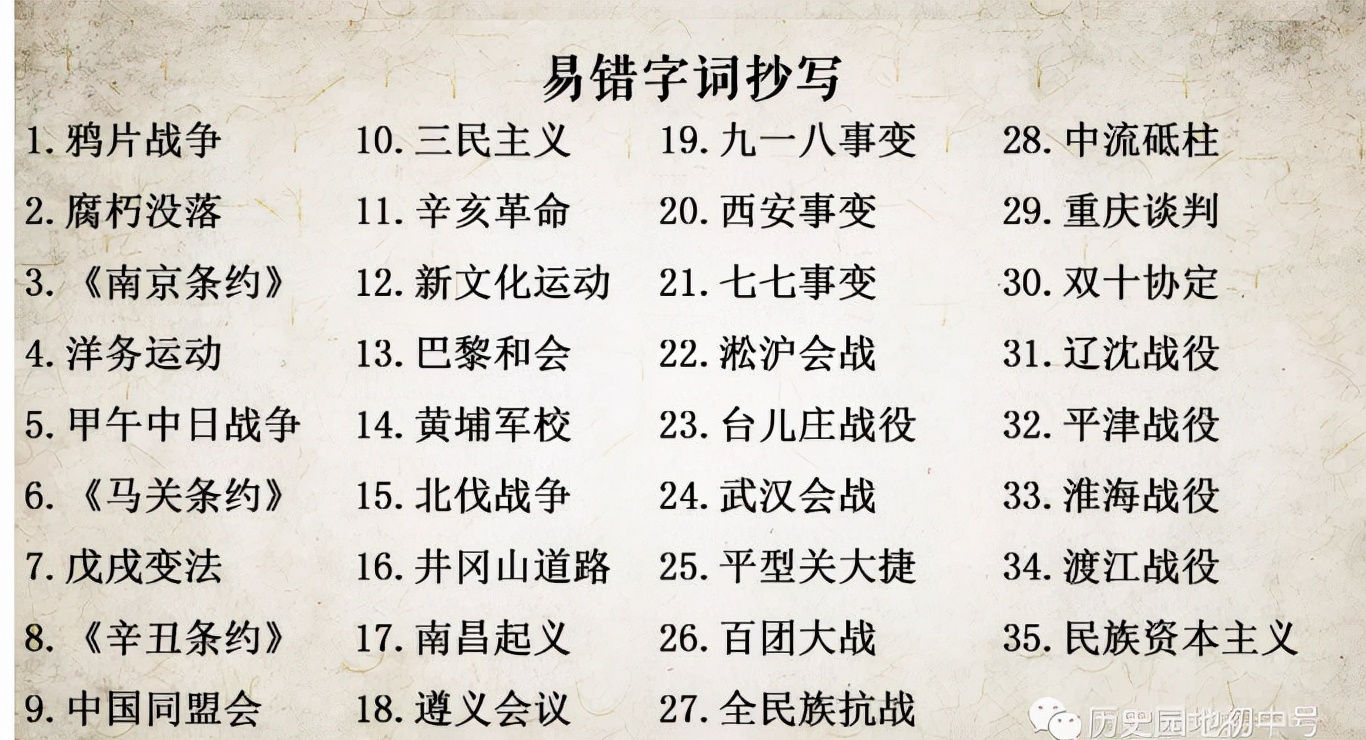 历史人教版八上背诵笔记,八上历史期末背诵重点