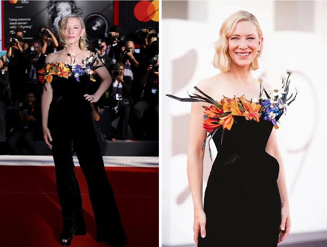 威尼斯红毯抓马多：甜茶穿红色露背装吸睛，凯特大魔王气场强…