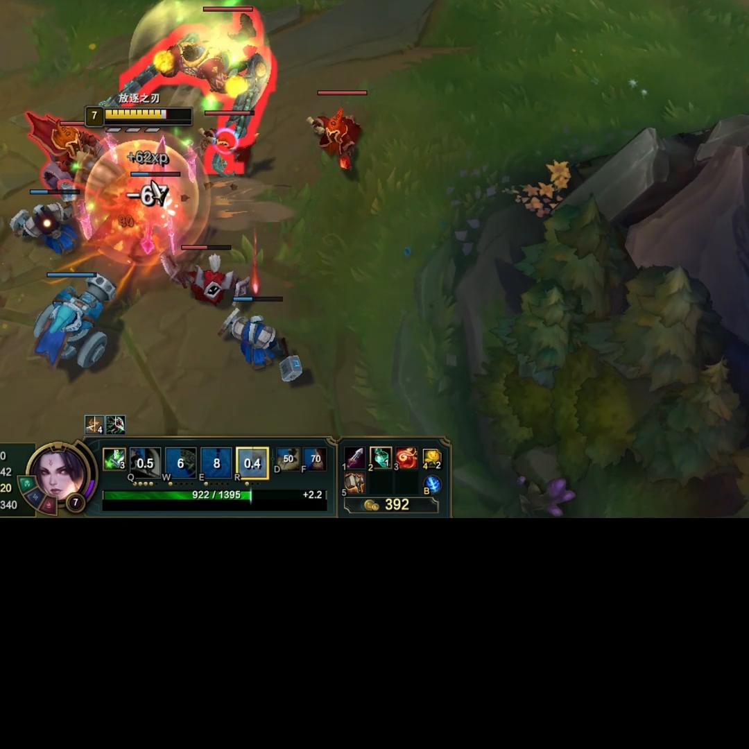 放逐大帝锐雯打奎桑提,奎桑提打锐雯天赋