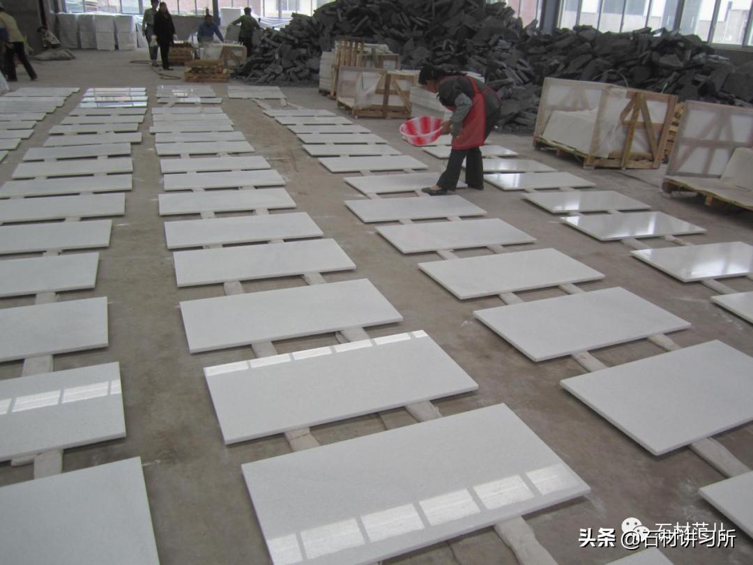 水晶白大理石效果,天然透光超薄石材