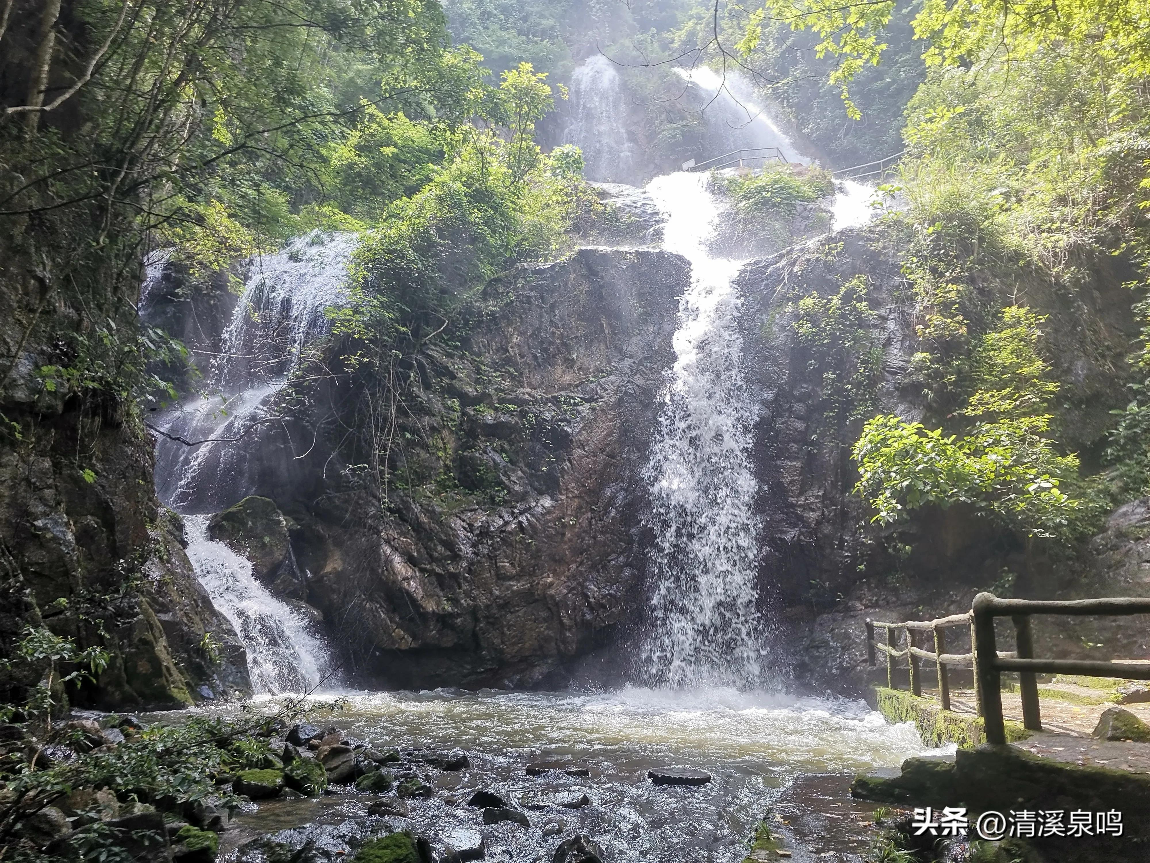白水寨亲瀑台,白水寨瀑布最佳观景台多高