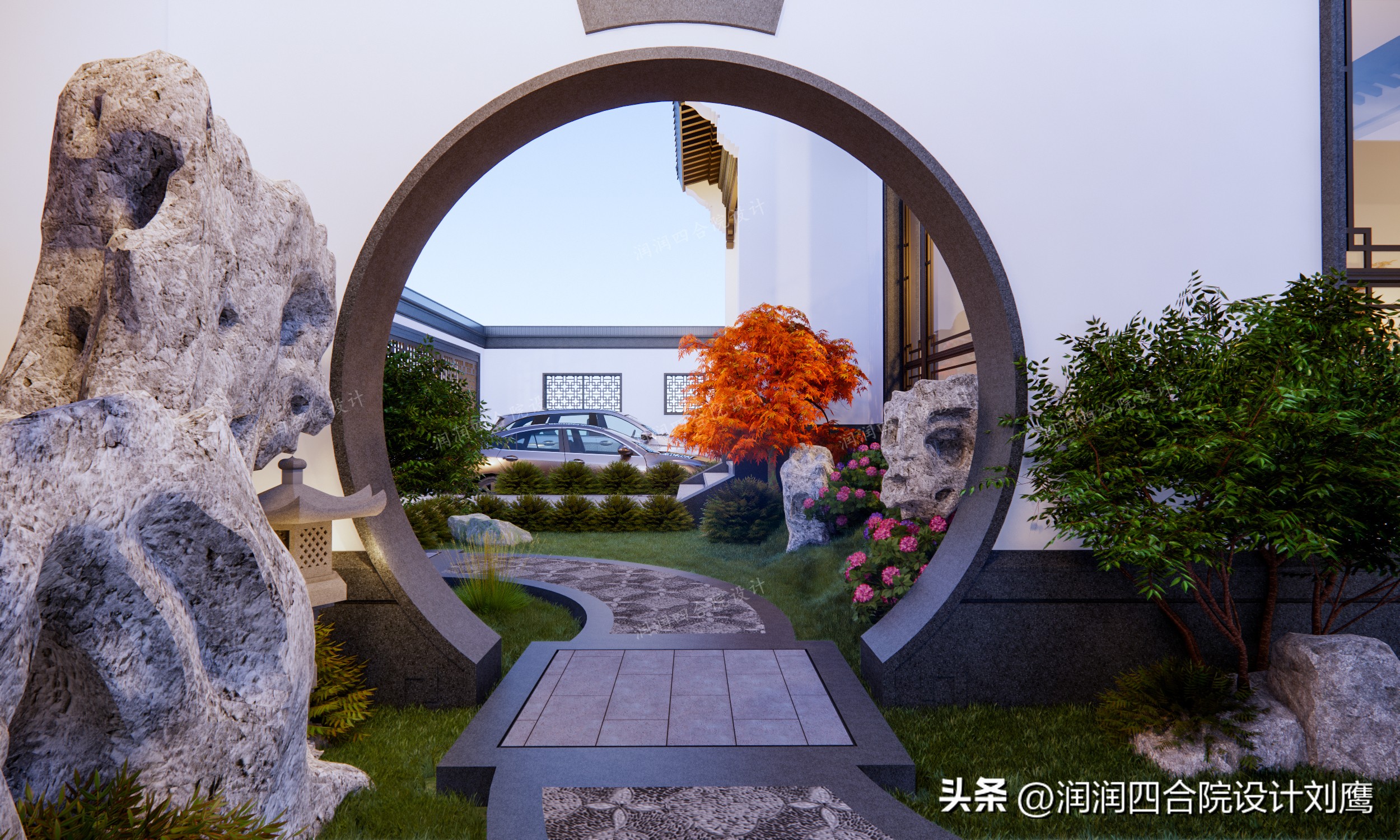 2000平米中式四合院别墅设计,苏式四合院别墅设计图