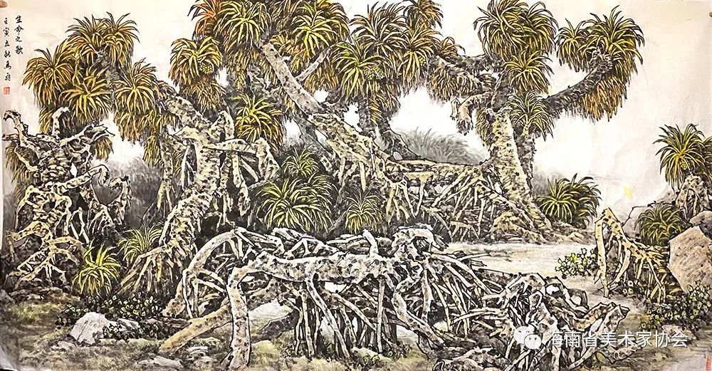 展览在线‖海南省美术家协会“艺”起抗疫网络美术展（五）