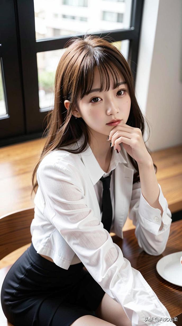 夏季壁纸高清美少女,职业装女性壁纸高清大图