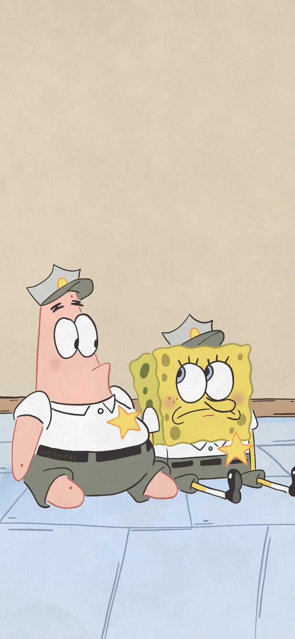 派大星和海绵宝宝图片壁纸,好看的壁纸海绵宝宝深色系