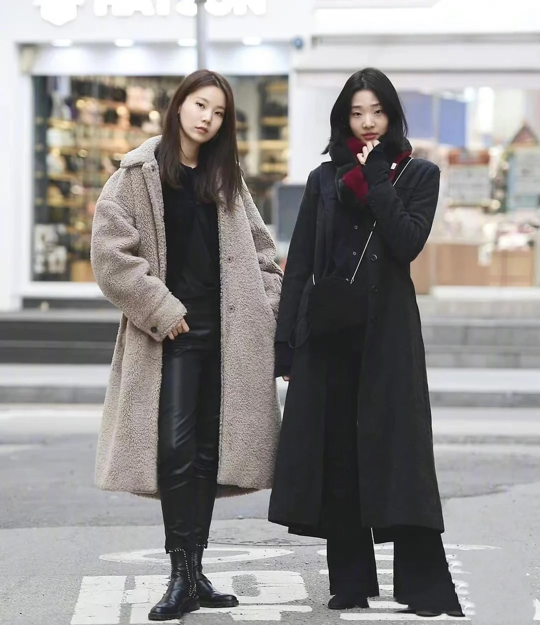 韩国最流行女生冬季穿搭,韩国穿搭ins时尚博主秋冬穿搭