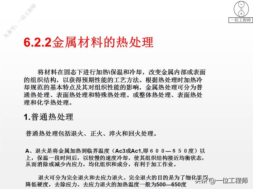 金属材料的5种成型加工，3类热处理和2类表面处理，PPT完整介绍