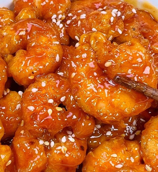 蒜蓉虾仁椒盐虾仁糖醋虾仁,糖醋浇汁虾仁的正确做法