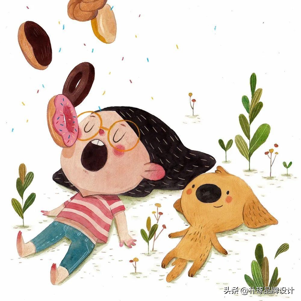 有深度意境的插画,如此清新淡雅的插画太有美感了