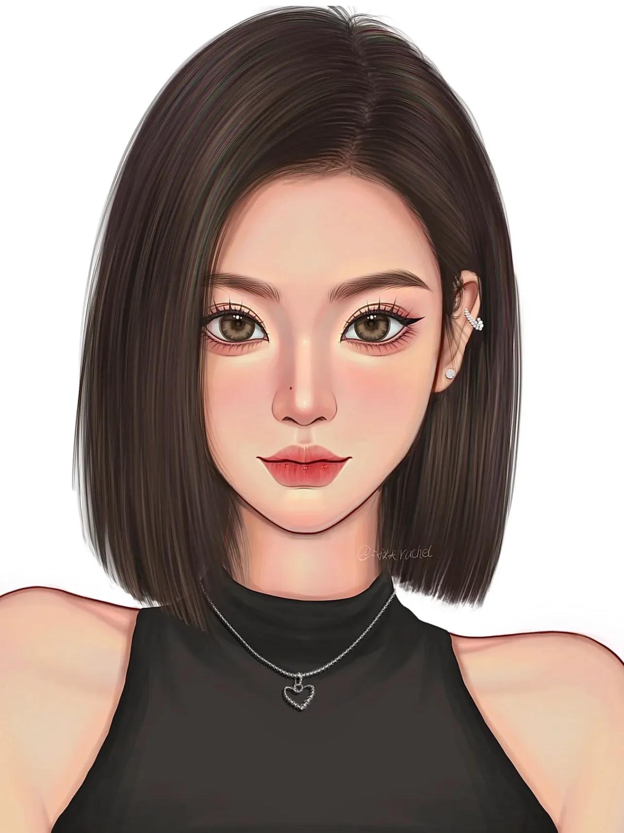 女生短发头像30岁左右,女生短发头像简约气质