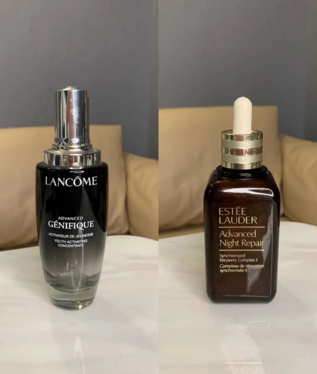 雅诗兰黛小棕瓶vs兰蔻发光眼霜,雅诗兰黛小棕瓶vs兰蔻小黑瓶