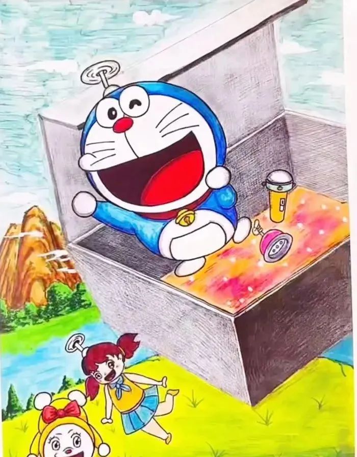 军人画像手绘素描简笔画,少女可爱的手绘素描线稿