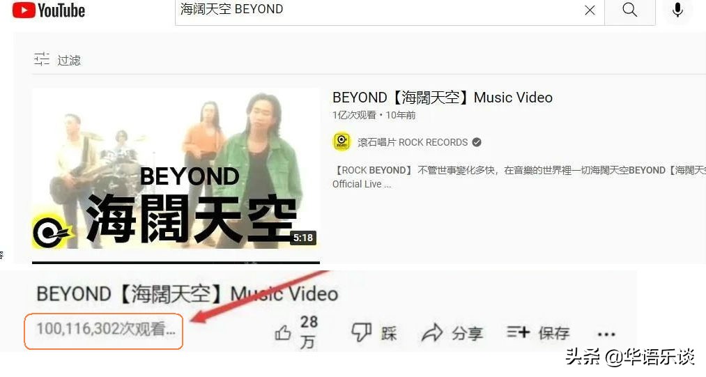 纪念beyond的10首粤语歌,首支油管破亿粤语歌诞生