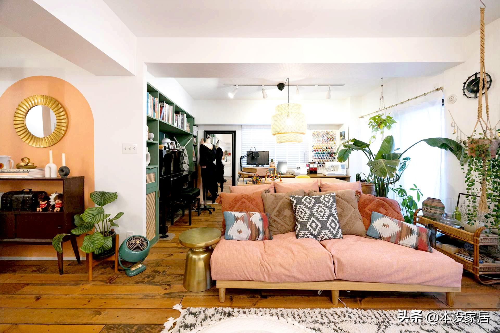 高颜值的50平米房间布置图,房间布置艺术感小家