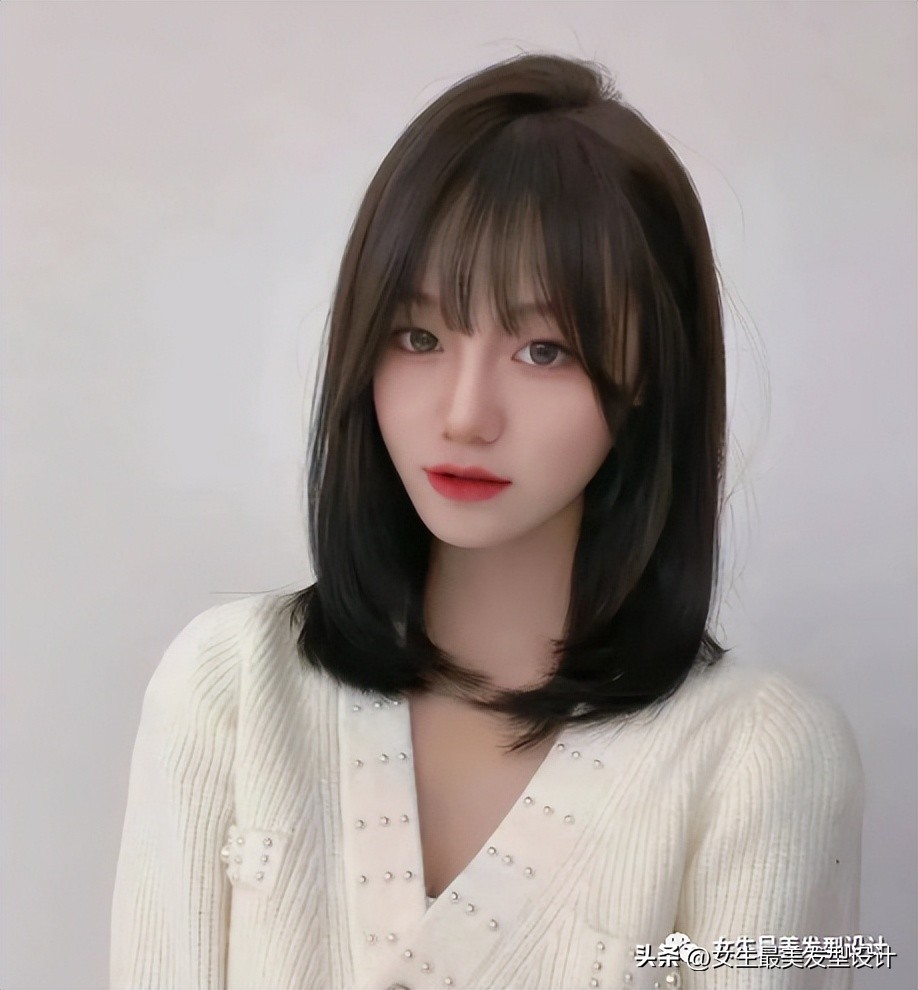 女生又酷又飒齐肩发打理,齐肩短发内扣优雅酷飒发型