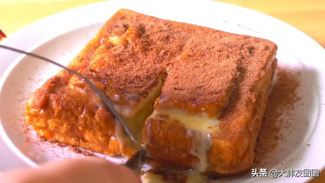 港式甜品奶露多士做法,港式漏奶华做法