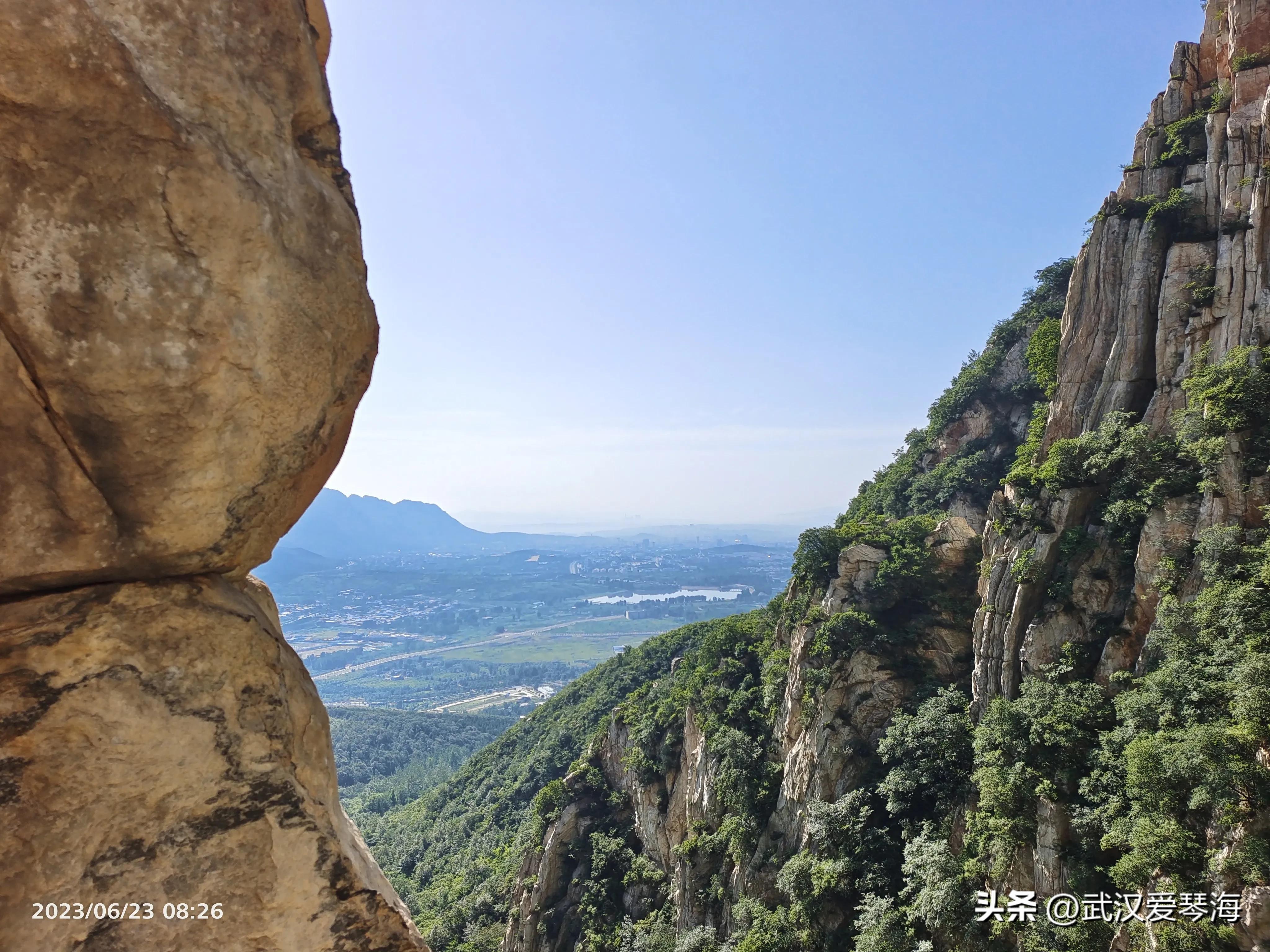 嵩山鱼道鱼脊线全景,嵩山虎头崖攀爬