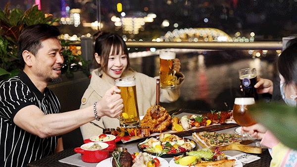 “本想来吃榜①德餐，没想到被绝美江景迷住了...”