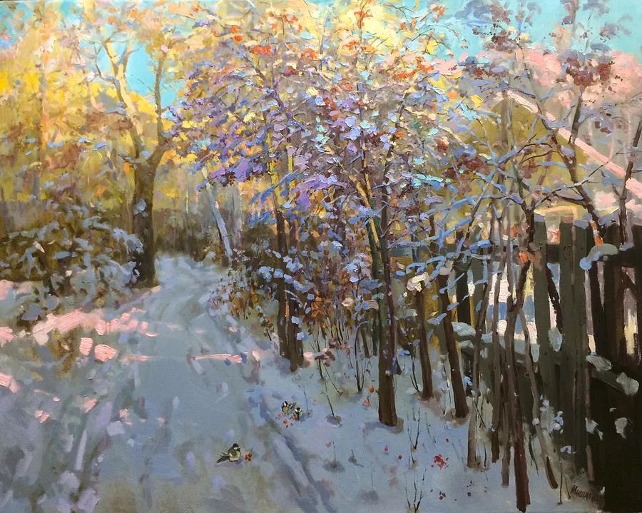 现代俄罗斯风景油画经典作品欣赏,米沙金油画作品