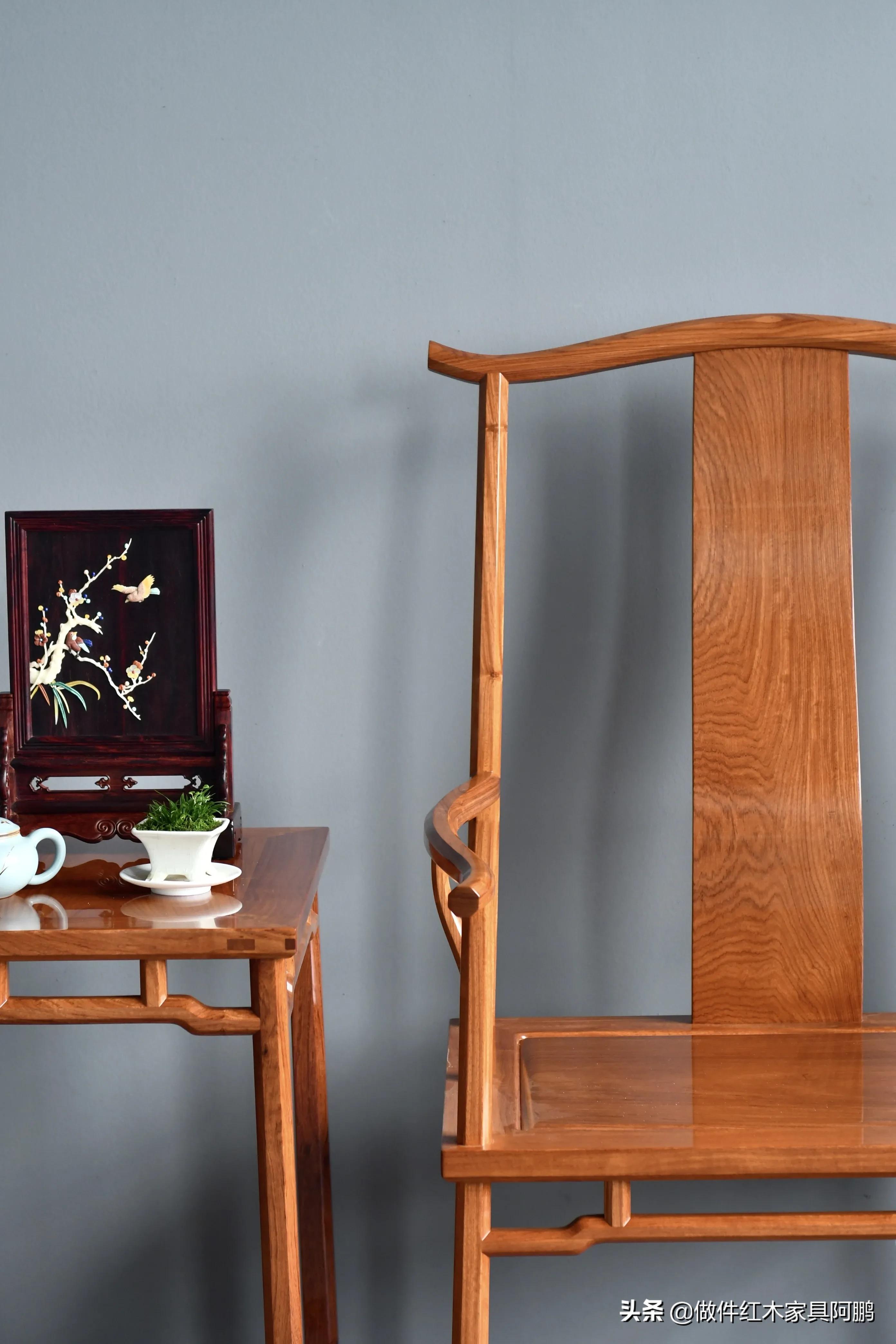 雕龙纹四出头官帽椅图片,明式四出头官帽椅图片