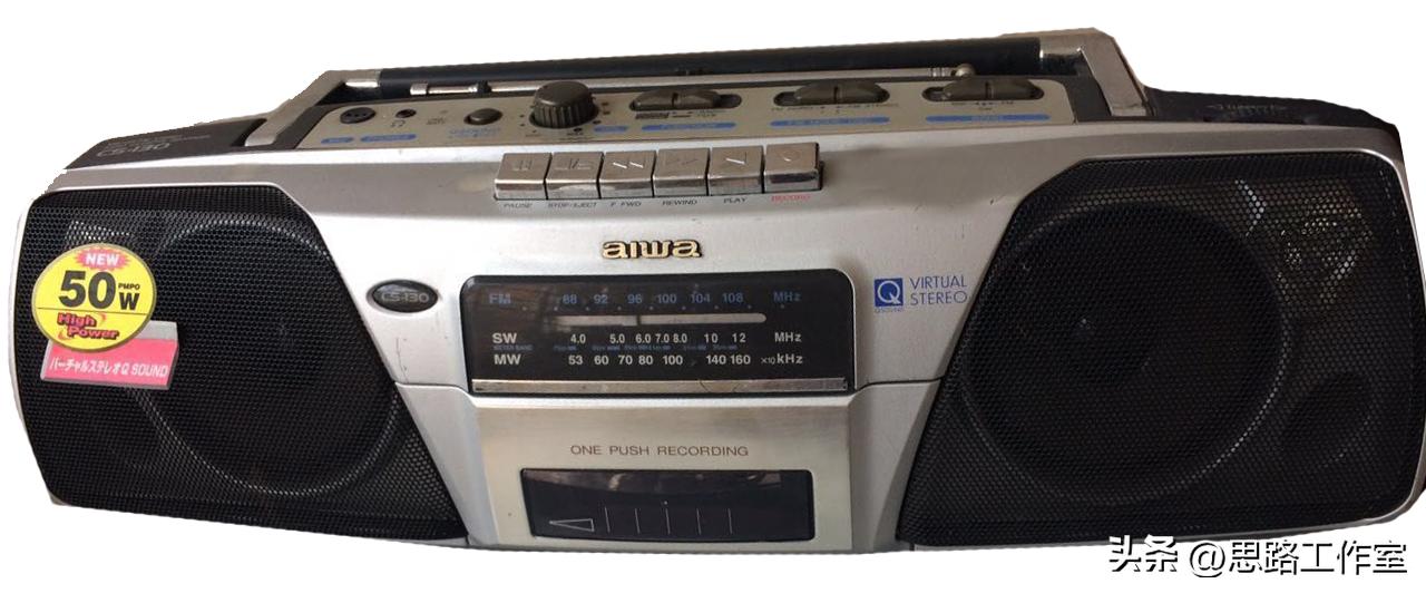 老式进口收录机大全,九十年代怀旧黑色双卡收录机