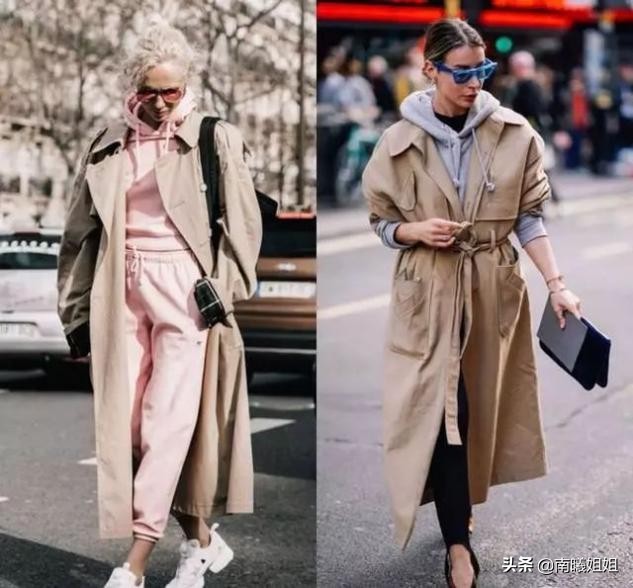 风衣搭配束脚卫裤好看吗,今年春天穿风衣搭配什么鞋