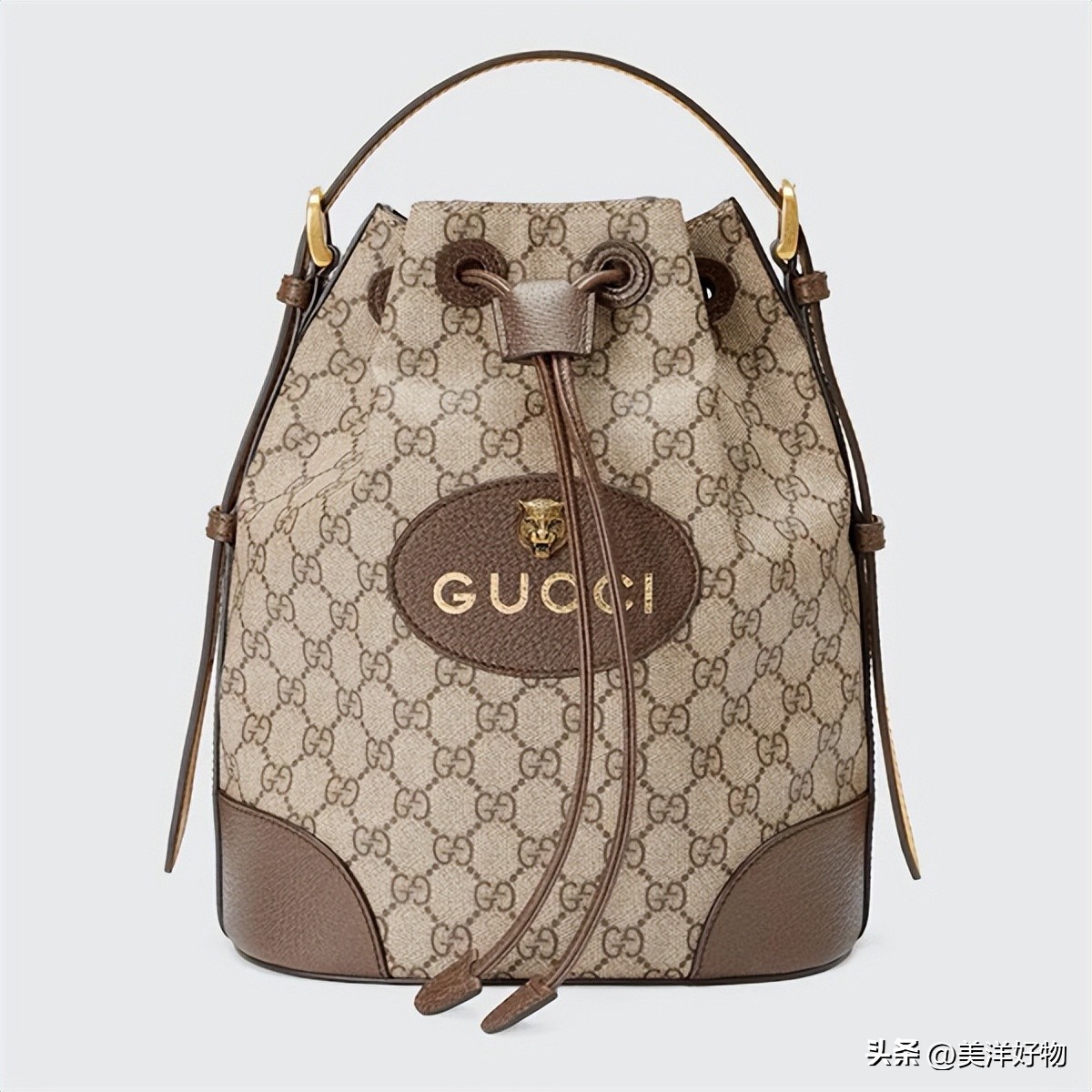gucci竹节包老花mini,gucci新款老花竹节包背法