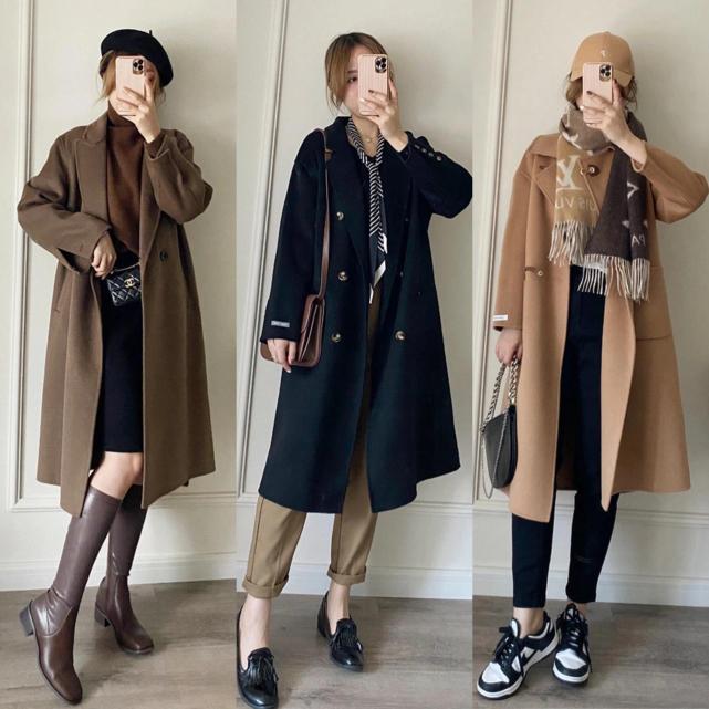 长款大衣怎么穿好看又显年轻,长款直筒大衣怎么穿显高