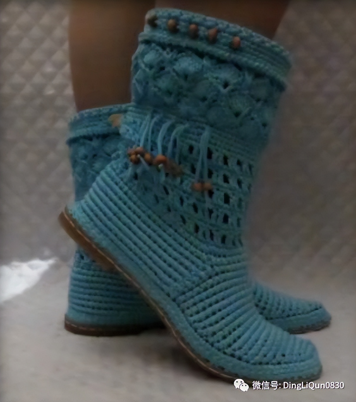 最简单的钩针编织鞋子,针织毛线鞋图案大全