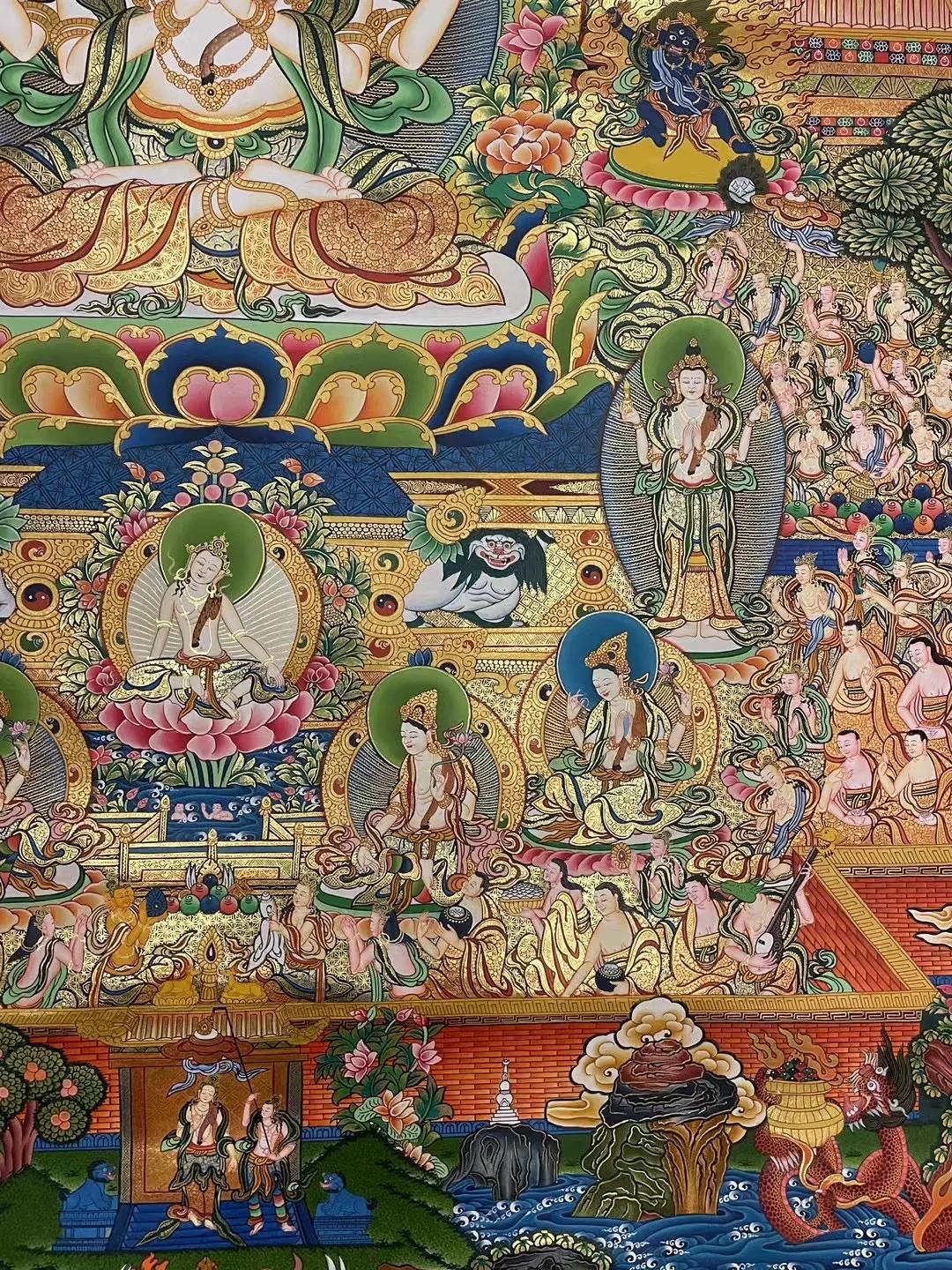 唐卡四臂观音佛,唐卡四臂观音真迹