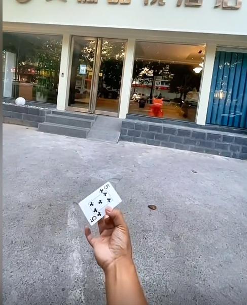 小伙模仿电影练成摘叶飞花,东方不败的飞花神功