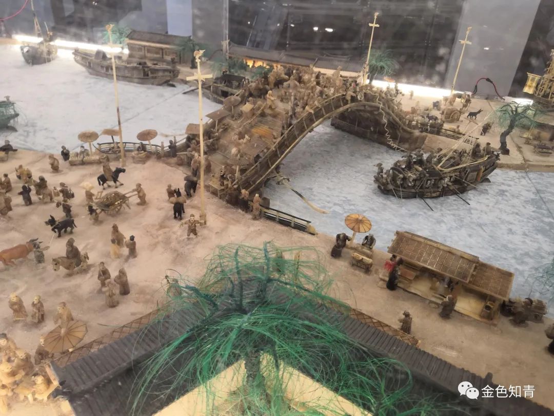 用馒头做一幅清明上河图,清明上河图用石材