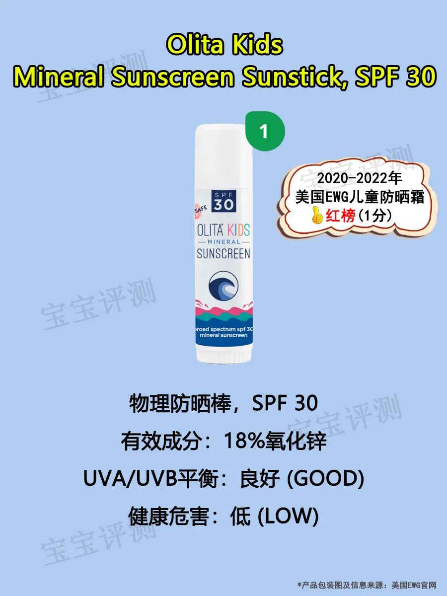 2021防晒霜儿童排名第一名,儿童防晒霜测评推荐spf50